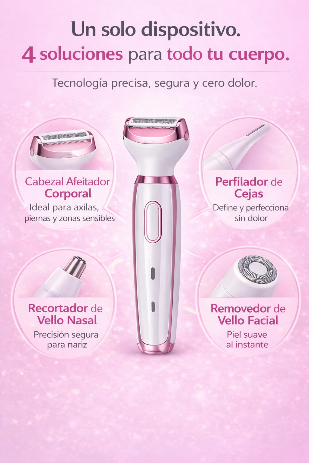 Depiladora facial - corporal