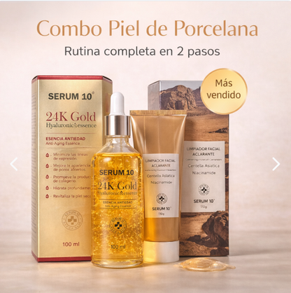 Piel luminosa y rejuvenecida en días + limpiador GRATIS
