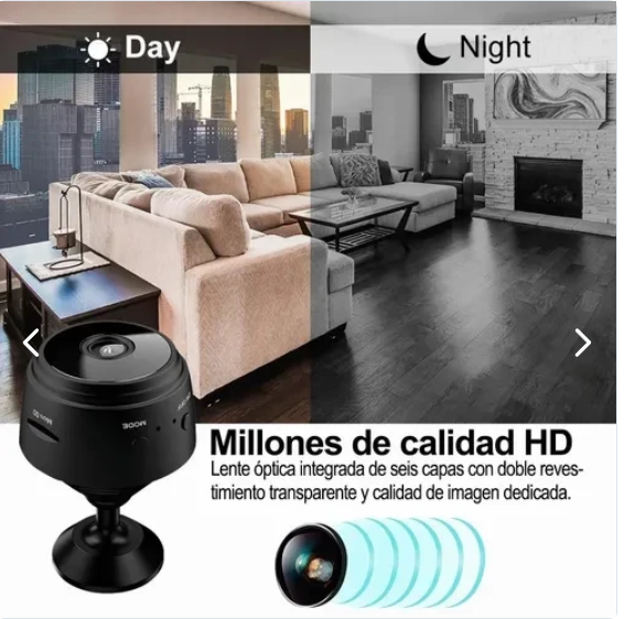 Mini Cámara de Vigilancia WiFi PRO 360°