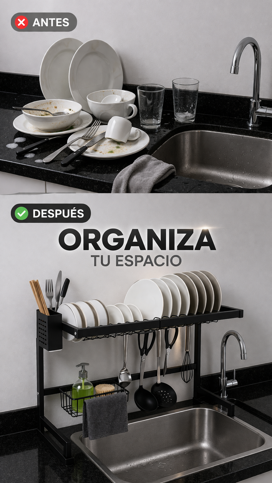 Escurridor que organiza tu cocina