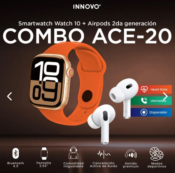 smartwatch + audifonos